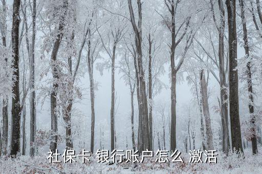漢口銀行社?？ㄔ趺醇せ?如何申請(qǐng)社保卡銀行卡激活第一步?