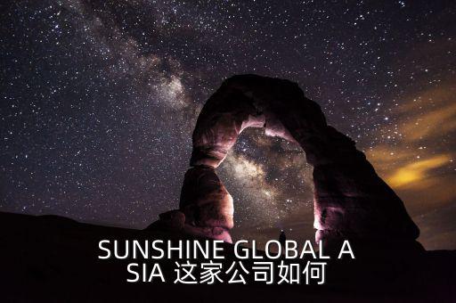 永信亞洲有限公司主要業(yè)務(wù)是什么，SUNSHINE GLOBAL ASIA 這家公司如何