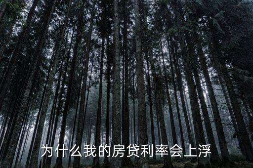 房貸為什么要上浮，為什么貸款利率要上浮