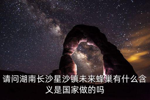 蜂巢城市什么意思，請問湖南長沙星沙鎮(zhèn)未來蜂巢有什么含義是國家做的嗎