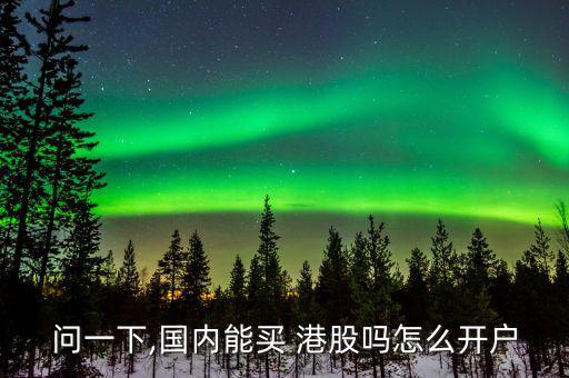 問(wèn)一下,國(guó)內(nèi)能買(mǎi) 港股嗎怎么開(kāi)戶(hù)
