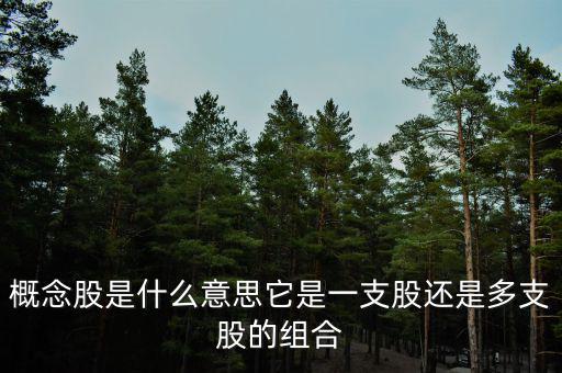 阿里巴巴概念股什么意思，概念股是什么意思它是一支股還是多支股的組合