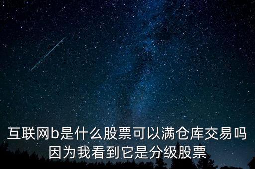 互聯(lián)網(wǎng)b股票是什么，互聯(lián)網(wǎng)b是什么股票可以滿倉庫交易嗎因?yàn)槲铱吹剿欠旨壒善?/></a></span><span id=