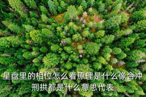 華相是什么意思，星盤里的相位怎么看原理是什么像合沖刑拱都是什么意思代表