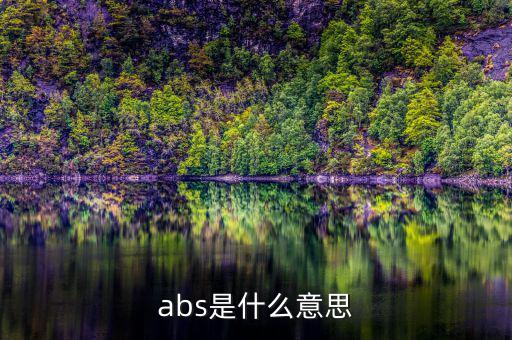 abs發(fā)行是什么意思，abs是什么意思