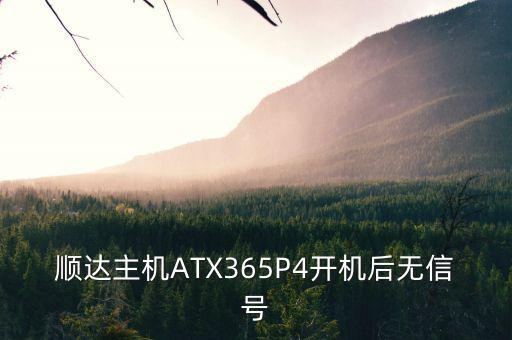 南方保本順達(dá)為什么沒有代碼，順達(dá)主機(jī)ATX365P4開機(jī)后無信號(hào)