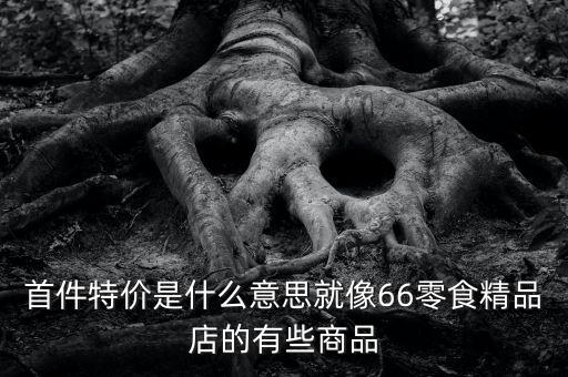 首份特價什么意思，首周特價是什么意思