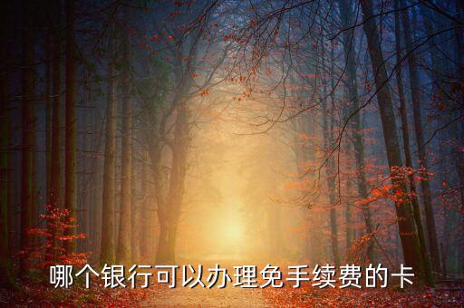 什么銀行的卡不用工本費，哪種銀行卡辦理時不需要工本費和年費