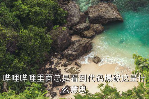 代碼爆破是什么意思，嗶哩嗶哩里面總是看到代碼爆破這是什么意思