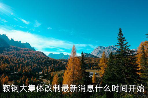 鞍鋼什么時(shí)間改制，鞍鋼大集體改制最新消息什么時(shí)間開始