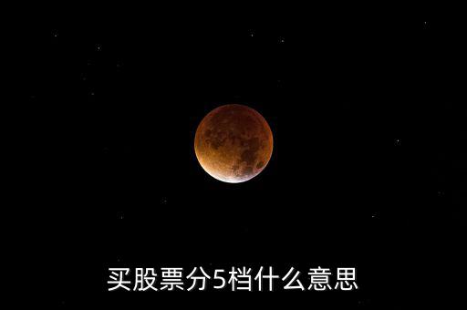 股票買(mǎi)賣(mài)5檔什么意思，股票買(mǎi)賣(mài)5檔什么意思