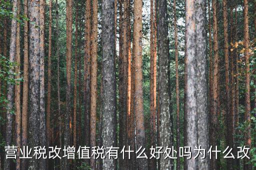 為什么營改增，營改增有什么意義和影響