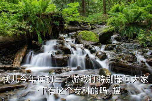 我兒今年讀初三了游戲打特別棒問(wèn)大家一下有這個(gè)?？频膯? 搜