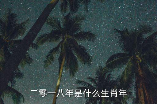 二零一八年屬什么，二零一八年是什么生肖年