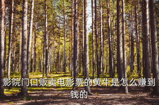 商場門口收卡的黃牛為什么，影院門口販賣電影票的黃牛是怎么賺到錢的
