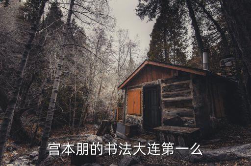80后書法家叫什么，宮本朋的書法大連第一么
