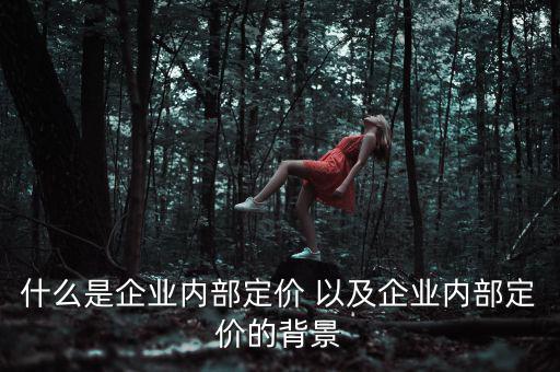 企業(yè)定價(jià)權(quán)表現(xiàn)于什么，什么是企業(yè)內(nèi)部定價(jià) 以及企業(yè)內(nèi)部定價(jià)的背景