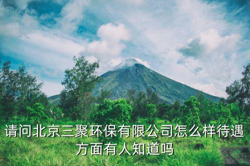 北京寶塔三聚是一家什么公司，請問北京三聚環(huán)保有限公司怎么樣待遇方面有人知道嗎