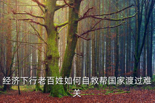 中國為什么經(jīng)濟(jì)下行老百姓怎么辦，經(jīng)濟(jì)下行老百姓如何自救幫國家渡過難關(guān)