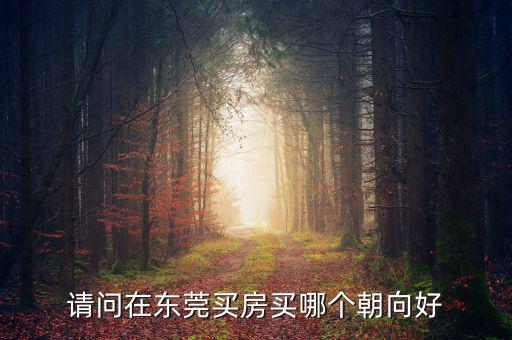 請問在東莞買房買哪個(gè)朝向好