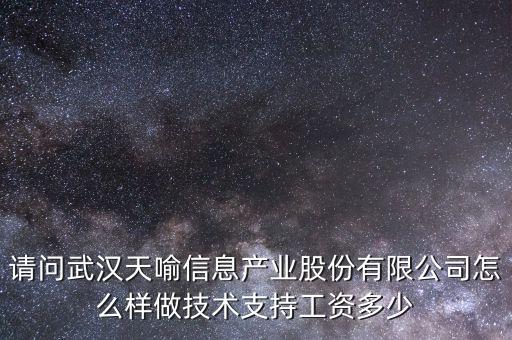 請問武漢天喻信息產業(yè)股份有限公司怎么樣做技術支持工資多少