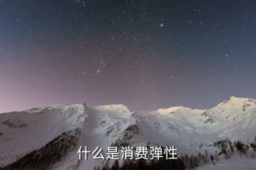 什么是消費彈性，什么是消費彈性