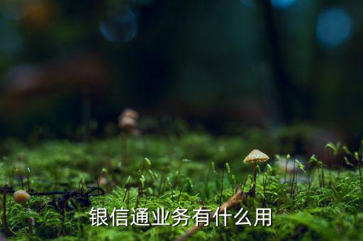 銀聯(lián)通是什么，銀信通業(yè)務(wù)有什么用