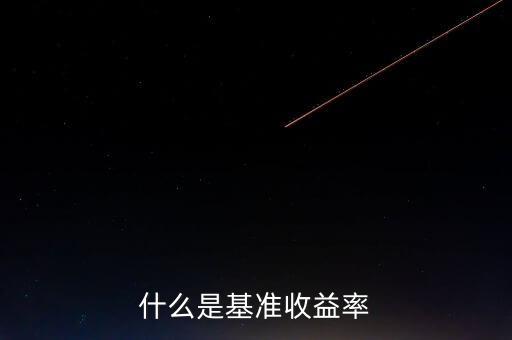 什么是基準收益率，什么是基準收益率
