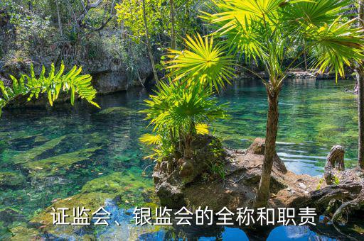  證監(jiān)會、銀監(jiān)會的全稱和職責