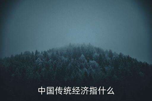 傳統(tǒng)經(jīng)濟(jì)是什么，中國(guó)傳統(tǒng)經(jīng)濟(jì)指什么