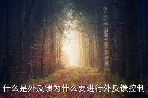 什么是機(jī)械外反饋，什么是外反饋為什么要進(jìn)行外反饋控制
