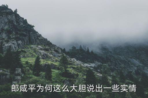 我為什么要回應(yīng)郎咸平，郎咸平為何這么大膽說出一些實(shí)情