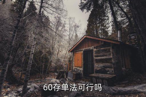 什么是60存單法，60單存款法