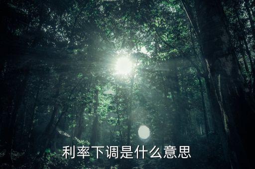 24日銀行存款利率下降什么意思，利率下調(diào)是什么意思