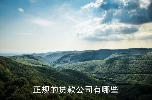 有什么貸款公司，現(xiàn)在常見的貸款公司有哪些
