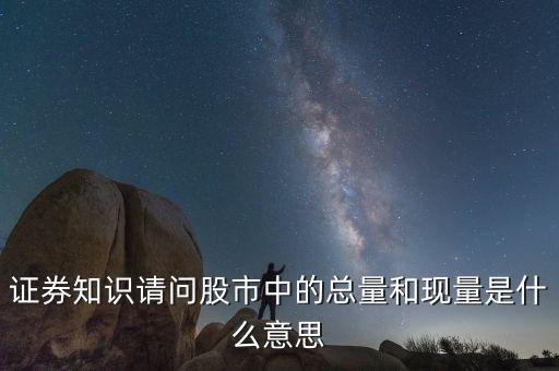 股票中總量是什么意思，股票總量是什么意思
