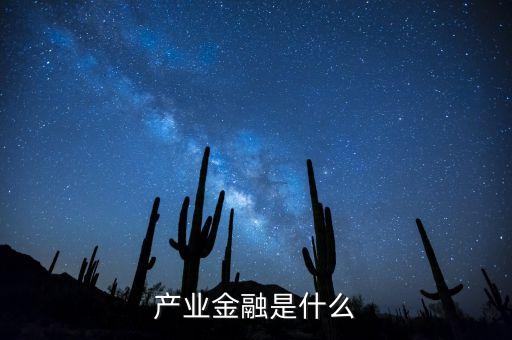 產(chǎn)業(yè)金融是什么，產(chǎn)業(yè)金融是什么