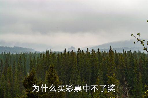 買彩票為什么不中獎，彩票為什么不中獎