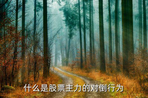 機構(gòu)為什么對倒，對倒做量什么意思 謝謝