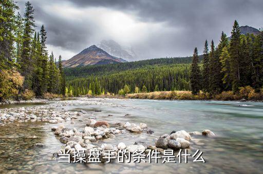 操盤手需要什么天賦，我想當一名操盤手