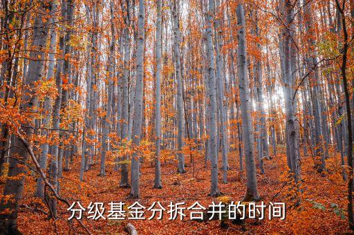 分級基金什么時候合并，分級基金分拆及合并的交易時間