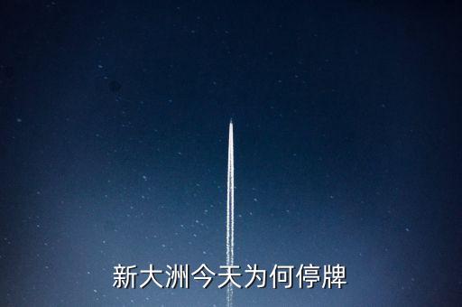 新大州a什么時候復(fù)牌，公告出來了請懂行的解釋一下什么時候可以復(fù)牌