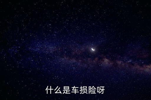 汽車車損險(xiǎn)是什么，汽車什么是車損險(xiǎn)定義