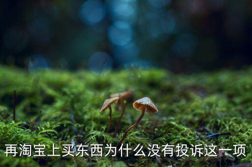 為什么消費(fèi)者網(wǎng)購(gòu)不維權(quán)，再淘寶上買東西為什么沒(méi)有投訴這一項(xiàng)