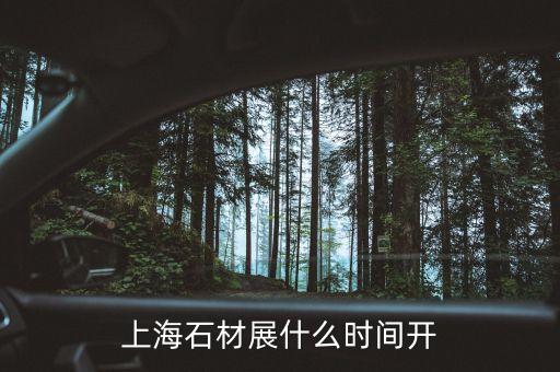 上海石墨烯大會什么時候開，上海石材展什么時間開