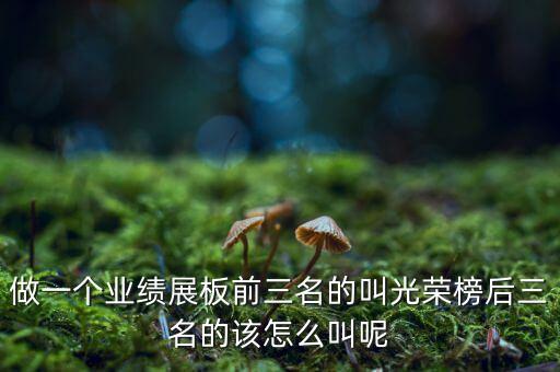 業(yè)績前三名與后三名是什么意思，考試成績前三名 是什么意思