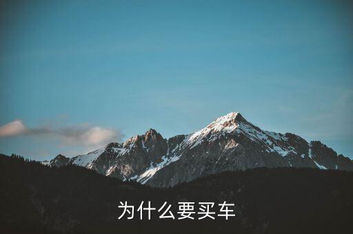 小家庭為什么要買車，為什么要買車