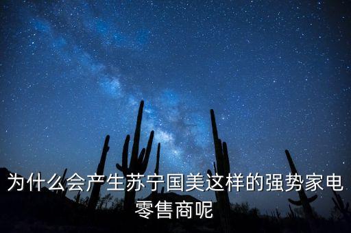 蘇寧為什么銷售額2000多億，為什么會產(chǎn)生蘇寧國美這樣的強(qiáng)勢家電零售商呢