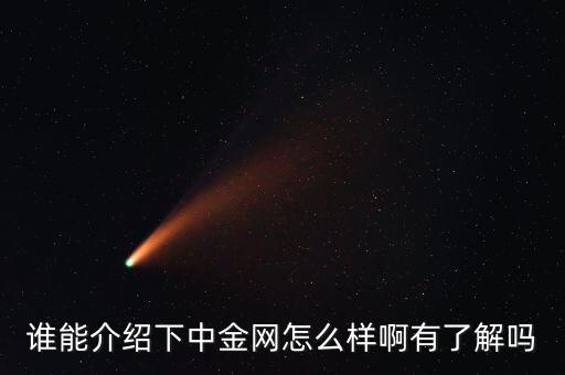 中金網是什么網站，誰能介紹下中金網怎么樣啊有了解嗎