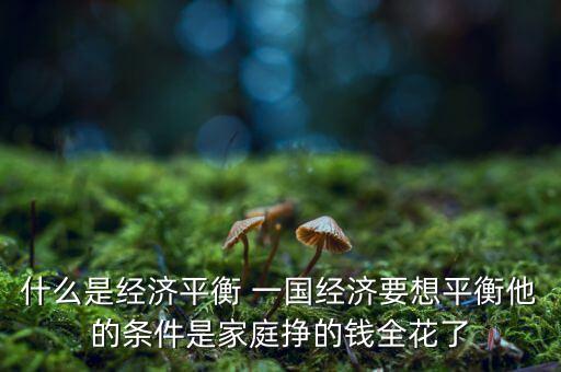 什么是經(jīng)濟再平衡，什么是全球經(jīng)濟再平衡